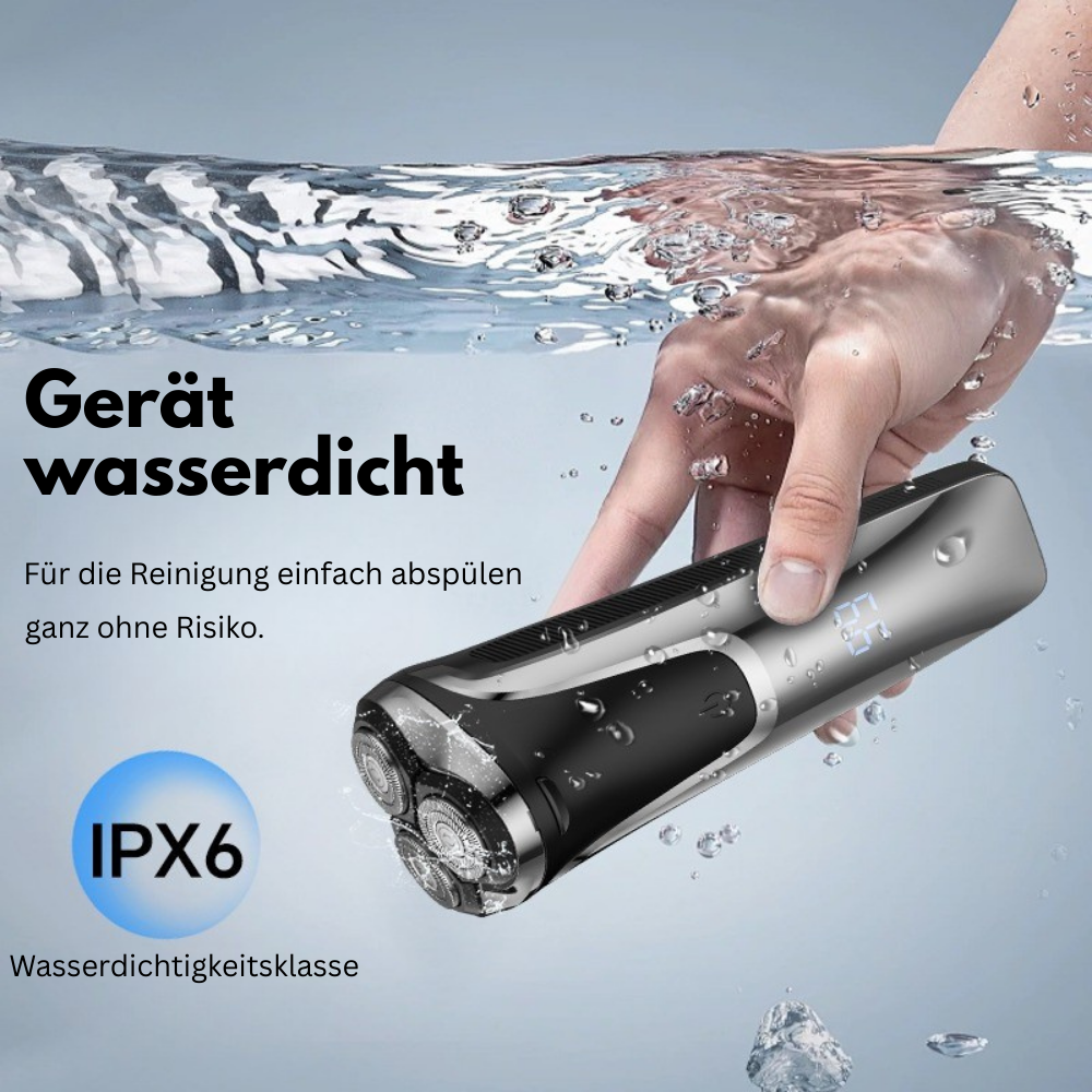 Herrenrasierer FK-3755 – Hochpräzise 4D-Scherköpfe und integrierter Trimmer für eine gründliche und komfortable Rasur