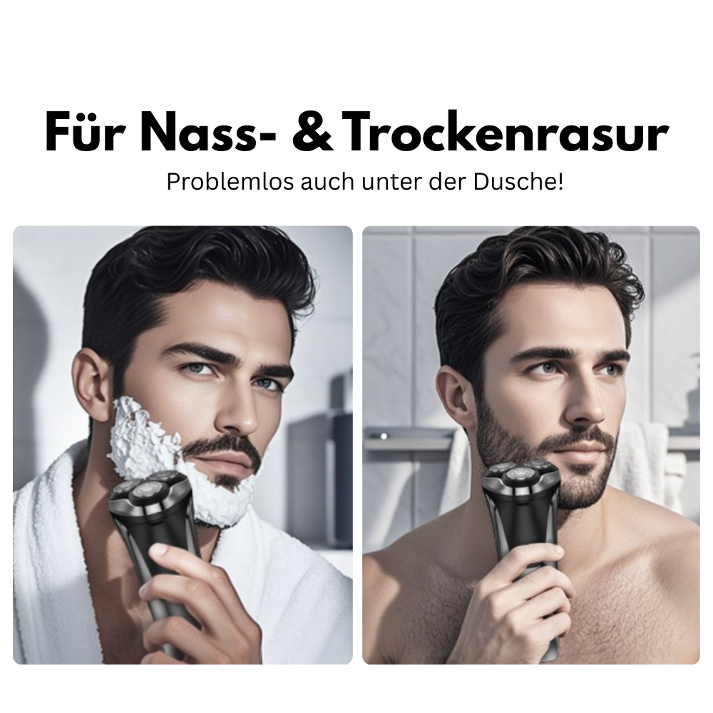 Herrenrasierer FK-3755 – Hochpräzise 4D-Scherköpfe und integrierter Trimmer für eine gründliche und komfortable Rasur