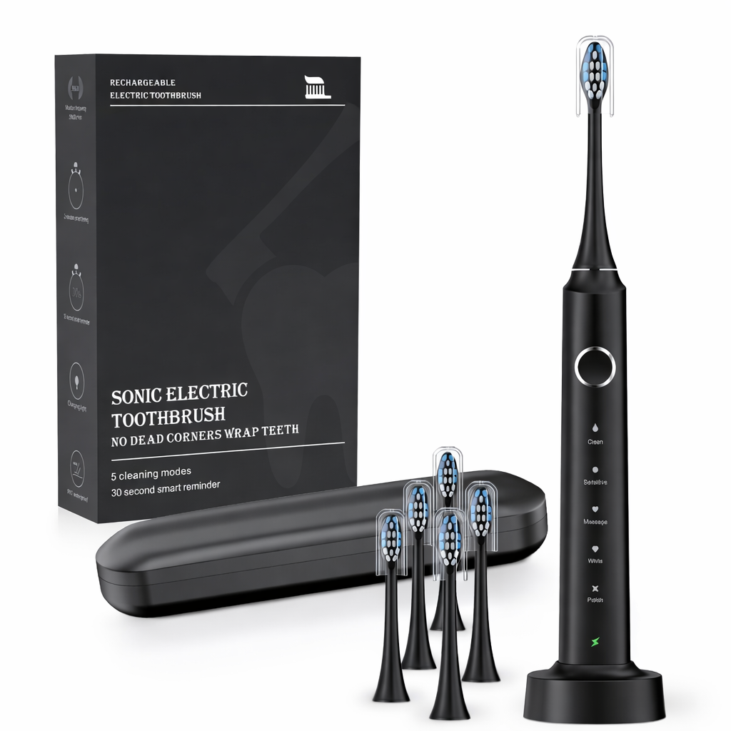 Heimwert Sonic D7 – Professionelle Zahnreinigung mit Schalltechnologie für glattere Zähne und optimale Mundhygiene